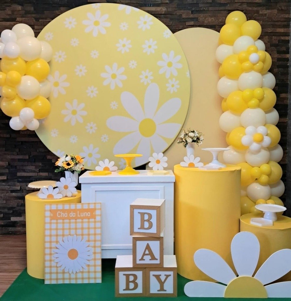 Decoração Margaridas amarelas